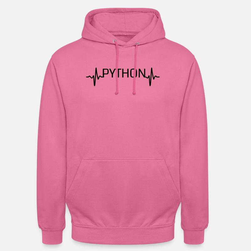 Heartbeat Python - Sweat-shirt à capuche unisexe - rose