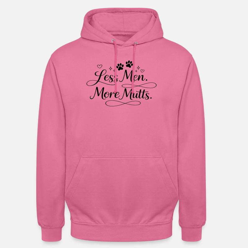 Moins d’hommes. Plus de bâtards. - Sweat-shirt à capuche unisexe - rose