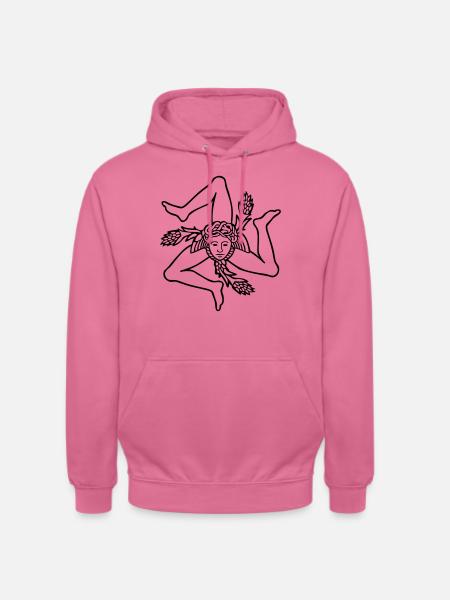 Sizilien Trinacria sizilianische Flagge Sicilia - Unisex Hoodie - Pink