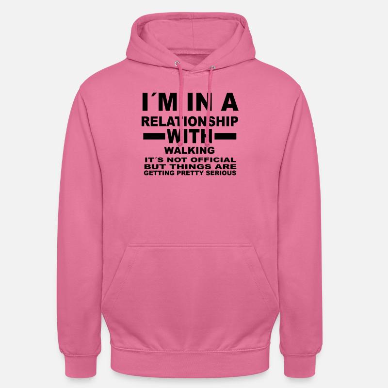 anniversaire cadeau relation cadeau WALKING - Sweat-shirt à capuche unisexe - rose