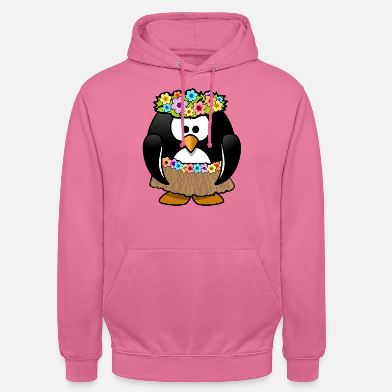 Pinguin im Karibik Styl. Geschenkidee - Unisex Hoodie - Pink