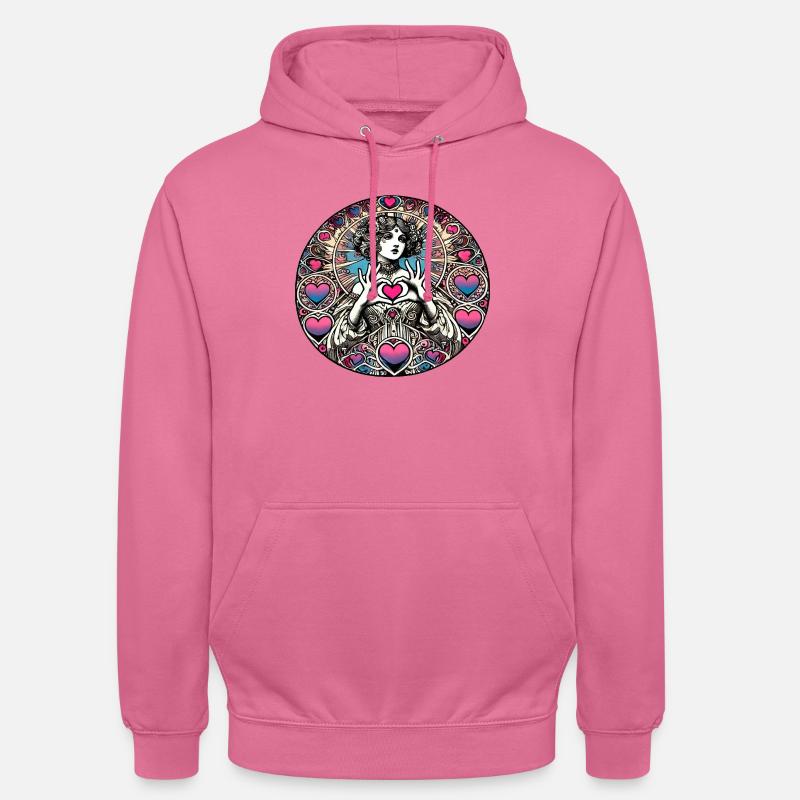 Déesse de la Saint-Valentin - Sweat-shirt à capuche unisexe - rose