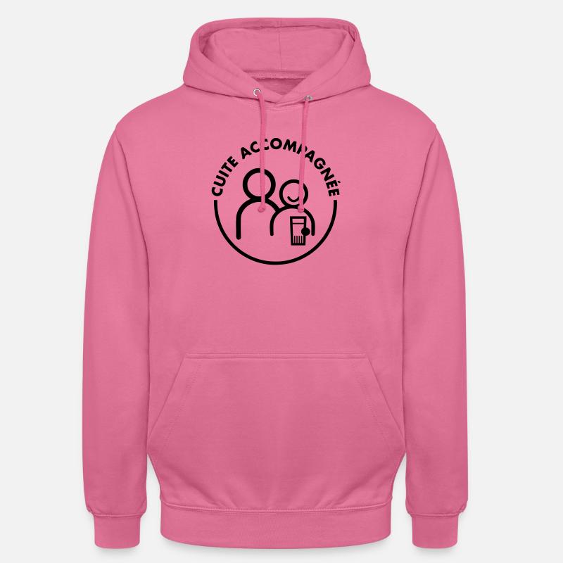 Cuite Accompagnée v2 (1c) - Sweat-shirt à capuche unisexe - rose
