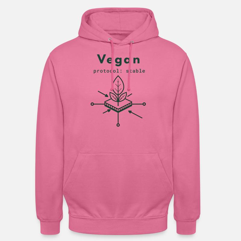 Vegan Protocol – Stable Plant-Based Logic - Unisex Hoodie - Pink