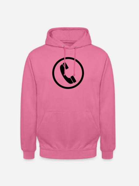 Phone Sign - Sweat-shirt à capuche unisexe - rose