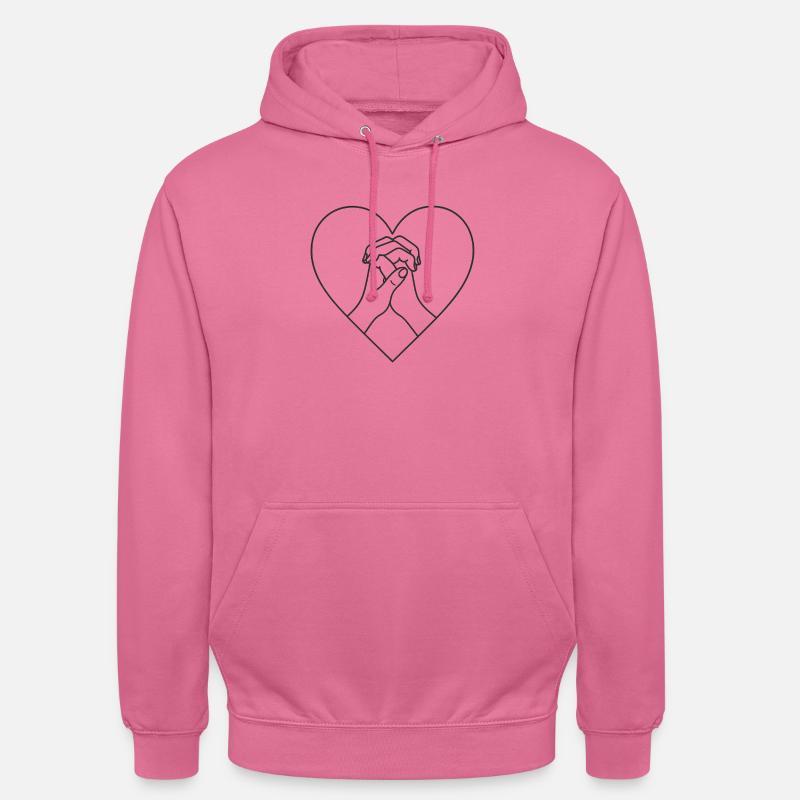 Amour - Sweat-shirt à capuche unisexe - rose
