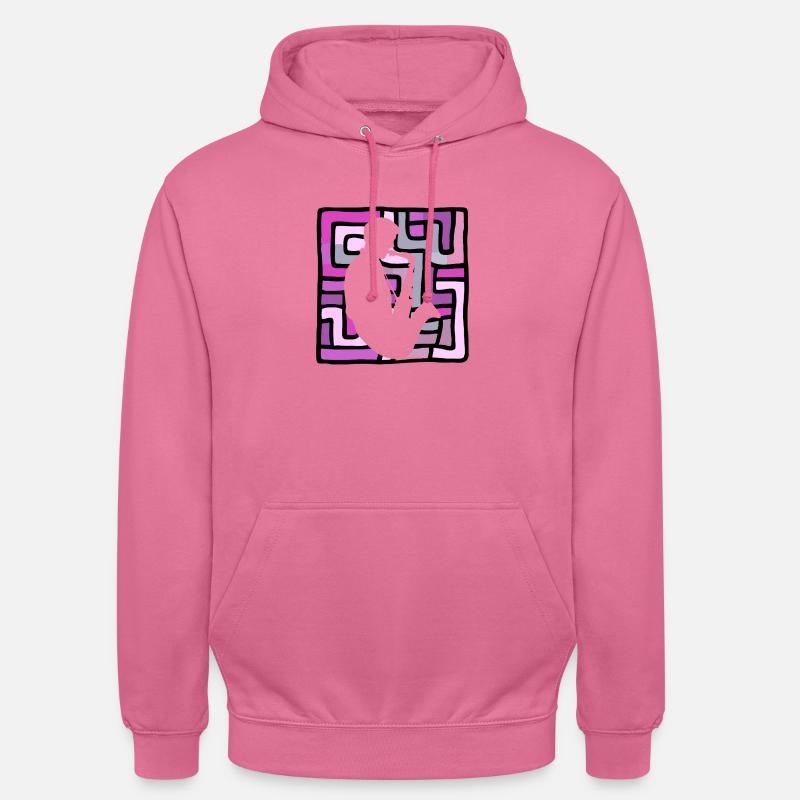 Jazz Saxophone - Sweat-shirt à capuche unisexe - rose