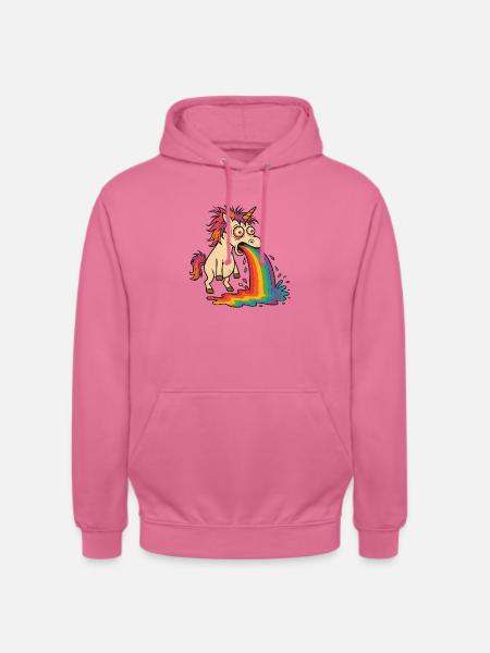 kotzendes Einhorn - Unisex Hoodie - Pink