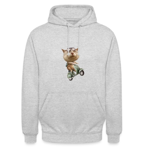 Chat en Cavale - Sweat-shirt à capuche unisexe