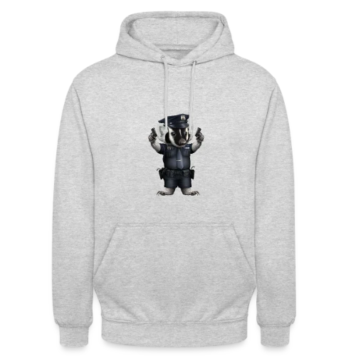 Blaireau Police - Sweat-shirt à capuche unisexe