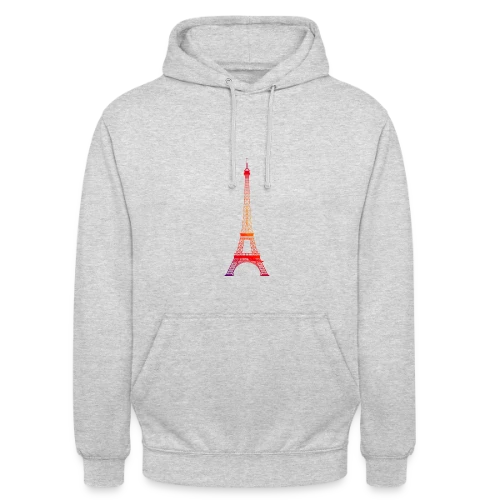 Tour Eiffel Dégradé - Sweat-shirt à capuche unisexe