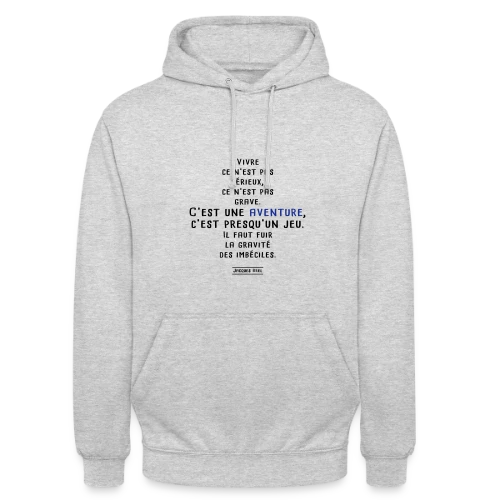 Jacques Brel: Le Grand Poète - Sweat-shirt à capuche unisexe
