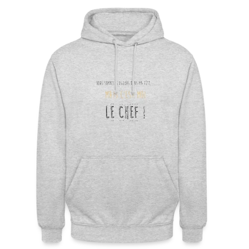 Le Chef dans Ma Tête - Sweat-shirt à capuche unisexe