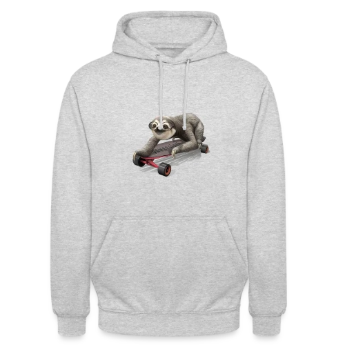 Paresseux Skateur Stylé - Sweat-shirt à capuche unisexe