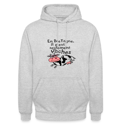 Bretagne Pluie Vaches - Sweat-shirt à capuche unisexe