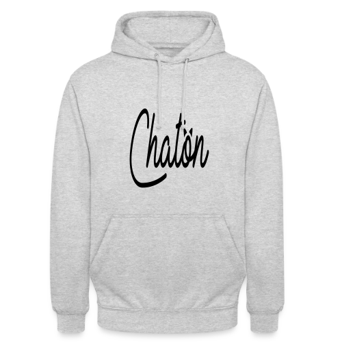 Inscription Chaton Élégante - Sweat-shirt à capuche unisexe