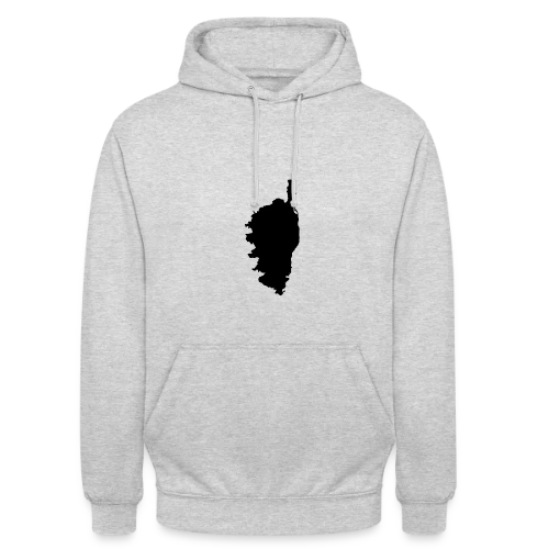 Silhouette Carte Corse - Sweat-shirt à capuche unisexe