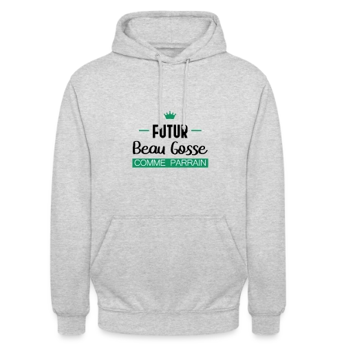 Futur Beau Gosse comme Parrain : T-shirt Humour Naissance - Sweat-shirt à capuche unisexe