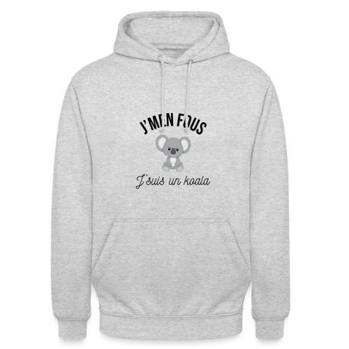 T-shirt "J'm'en Fous, J'suis un Koala" - Humour Décontracté - Sweat-shirt à capuche unisexe