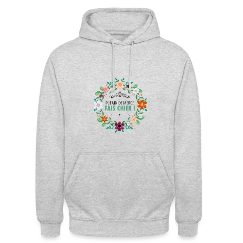 Coup de Gueule Fleuri - Sweat-shirt à capuche unisexe