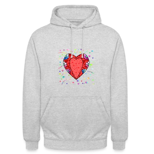 Cœur Tendance - Sweat-shirt à capuche unisexe
