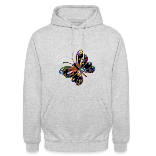 Papillon Élégant - Sweat-shirt à capuche unisexe