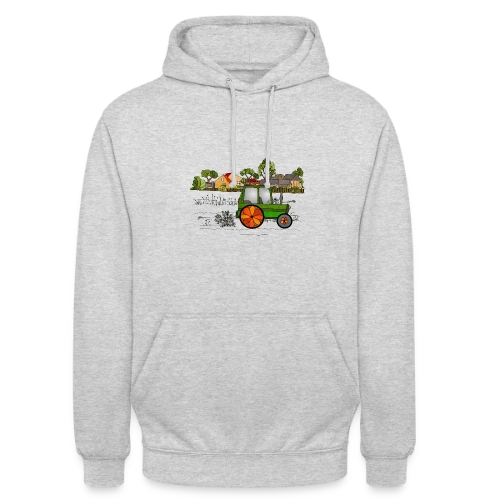 Passion Tracteur - Sweat-shirt à capuche unisexe