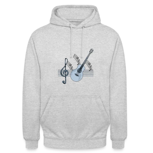 Mélodie Guitare - Sweat-shirt à capuche unisexe