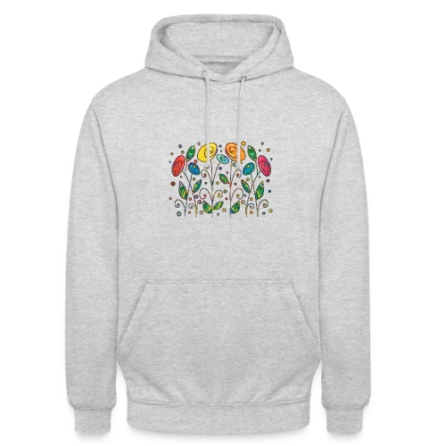 Fleurs Éclatantes - Sweat-shirt à capuche unisexe