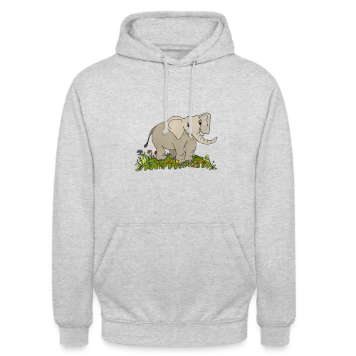 L'Éléphant Majestueux - Sweat-shirt à capuche unisexe