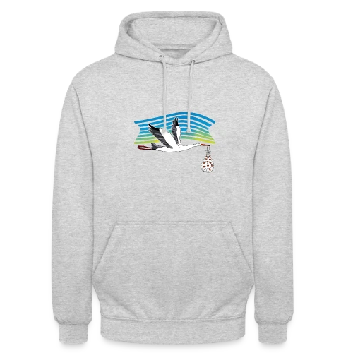 Cigogne Majestueuse - Sweat-shirt à capuche unisexe