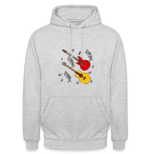 Mélodie Guitare Vintage - Sweat-shirt à capuche unisexe