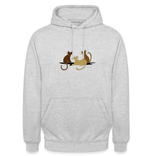 L'Amour des Chats - Sweat-shirt à capuche unisexe