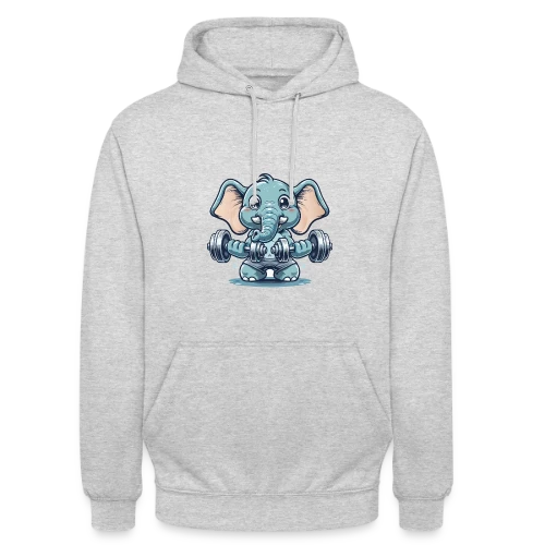 L'Éléphant Sportif Rigolo - Sweat-shirt à capuche unisexe