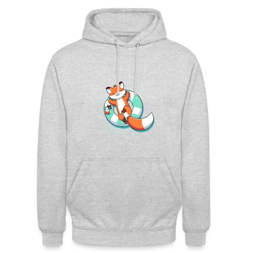 Renard Chill' en Bouée Tropicale - Sweat-shirt à capuche unisexe