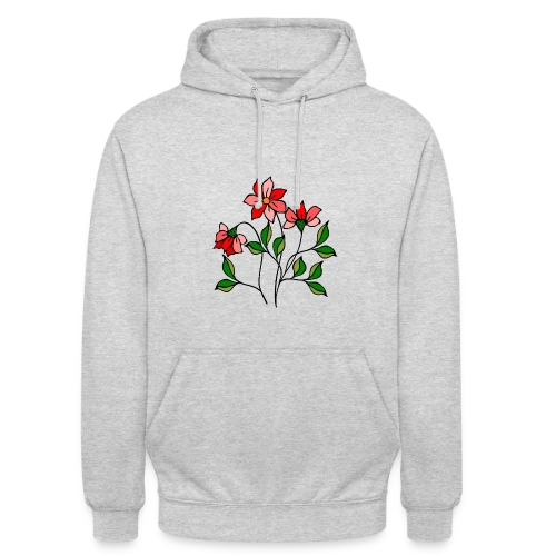 Fleurs Épanouies - Sweat-shirt à capuche unisexe