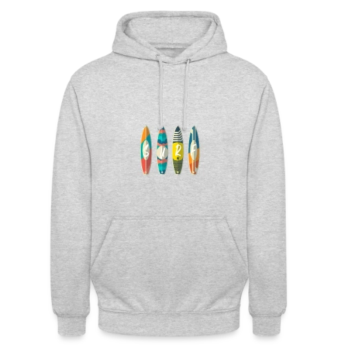T-shirt Surf : Planche & Soleil | Idée Cadeau Jeunesse - Sweat-shirt à capuche unisexe