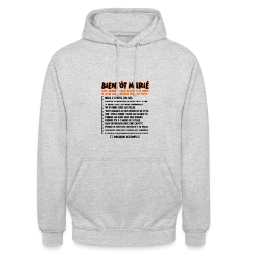 Défis EVG Futur Marié - Sweat-shirt à capuche unisexe