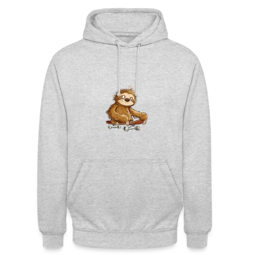Paresseux Skateboarder Cartoon - Relax et Style - Sweat-shirt à capuche unisexe