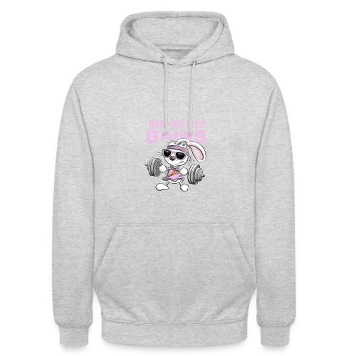 Lapin Musculation - Puissance Carottes - Sweat-shirt à capuche unisexe
