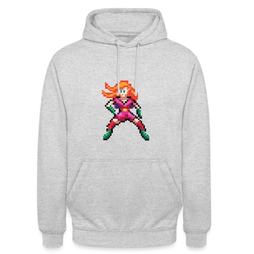 Super-Héroïne Rouge - Sweat-shirt à capuche unisexe