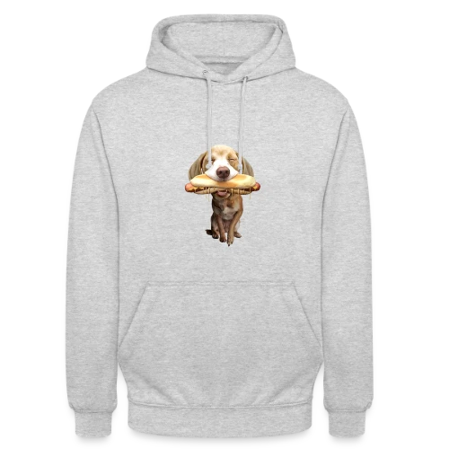 Chien Gourmand Hotdog - Sweat-shirt à capuche unisexe