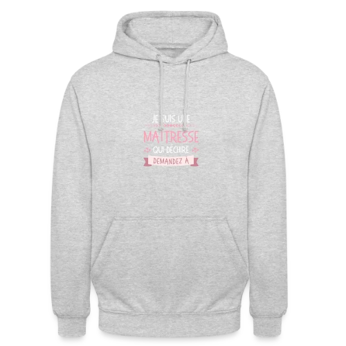 T-shirt Maîtresse qui Déchire Personnalisable - Idée Cadeau Fin d'Année - Sweat-shirt à capuche unisexe