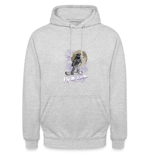Snowboarder lunaire - Sweat-shirt à capuche unisexe