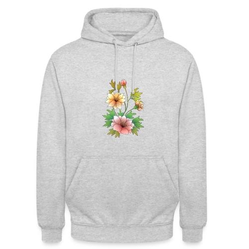 Éclat Floral - Sweat-shirt à capuche unisexe