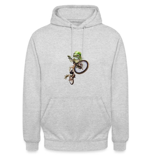 Grenouille BMX : Le Rider des Marais - Sweat-shirt à capuche unisexe
