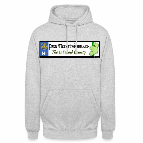 FERMANAGH, NORTHERN IRELAND licence plate tags eu - Unisex Hoodie