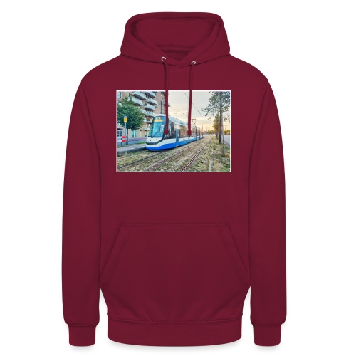 Tram in Diemen Sniep - Uniseks hoodie