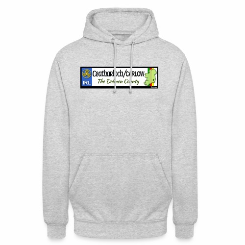 CARLOW, IRELAND: licence plate tag style decal - Unisex Hoodie