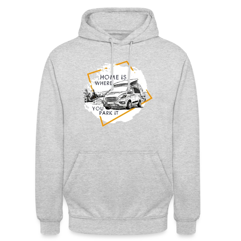 Splash Nugget Camper Van Home is Where you park it - Unisex Hoodie